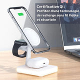 TriPad Pro - Chargeur Sans Fil 3-en-1